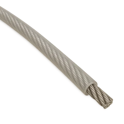 Трос стальной в ПВХ оплетке 5 мм DIN 3055