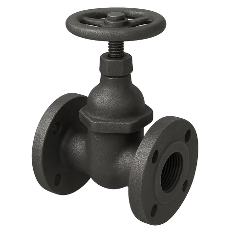 Клапан чугунный запорный фланцевый 15кч19п Ду 40 Ру 16