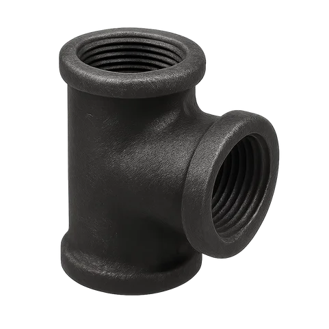 Тройник чугунный переходной Ду 20х15 3/4"х1/2" ВР/ВР