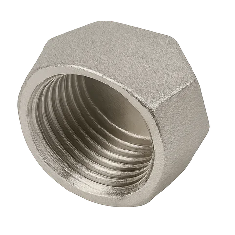 Заглушка никелированная латунная Ду 20 3/4" ВР